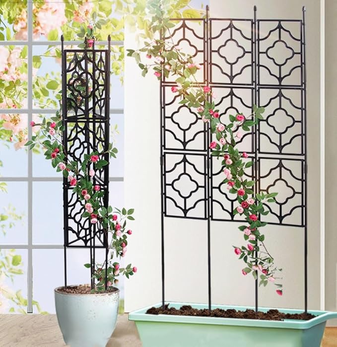 Garden Trellis For Climbing Plants Outdoor 19.7inch Wide Plant Trellis Frame For Plants Plant Support Screen Trellis For Flowers Vine Vegetable Indoor Outdoor ( Size : 180cm/70.8 inch x 64.5cm/25.3