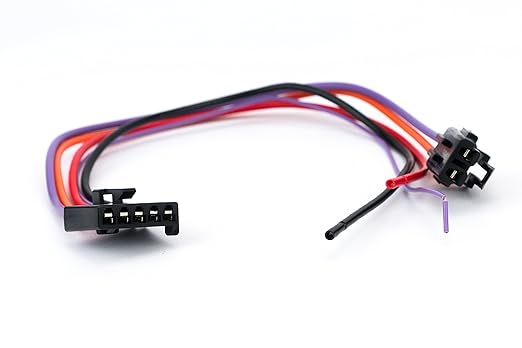 HVAC Blower Motor Resistor Complete Kit with Harness - Replaces 15 81773 89018778 89019351 1581773 15-81773 Compatible with Chevy GMC Vehicles - Silverado Tahoe Suburban Sierra Yukon XL