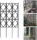 Foldable Plant Trellis Grid Trellis Patio &amp Balcony Foldable Garden Trellis for Ivy Roses Clematis Support Indoor Outdoor Decorative Plant Support(W60xH150CM(2.0x4.9FT))