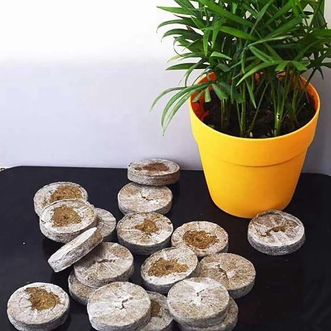220 Pcs Professional Peat Pellets Plant Starting Soil Block Seedling Plugs Environmental Garden Nursery