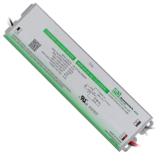 Macron MDR-505-24-100-1-D Constant Voltage LED Driver 24-Vdc 4.1-Amp 120-277V