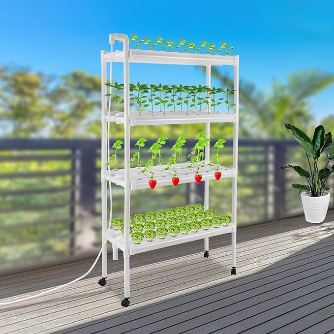 Hydroponic Grow Kit12V Hydroponic Planting Equipment Hydroponic Growing System with Grow BasketsFor Your Home Garden Office