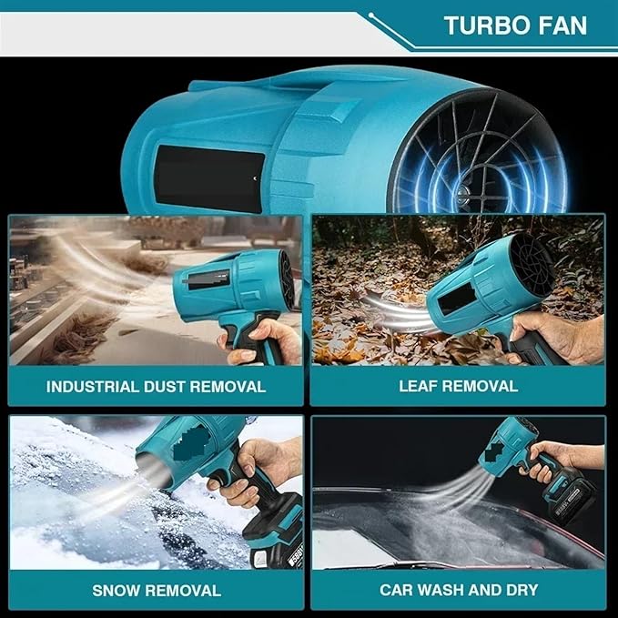 Brushless 2000W Electric Turbo Blowers Jet Fan 200M/S Violent Car Dryer Dust Blowing Power Tool