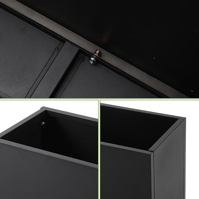 CABIHOME Steel Raised Garden Bed - Large Steel Planter Box Anti-Rust Metal Grow Box for Vegetables Patio Balcony Backyard