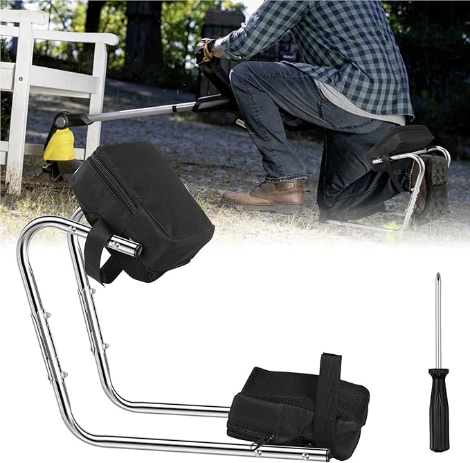 Garden Kneeler Seat Gardening Knee Cushion Aluminum Alloy Kneeling Mat Wearable Ergonomic Farm Support Comfortable Pad
