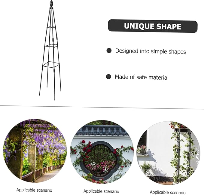 UPKOCH 1set Plant Climbing Trellis for Vines Outdoor Garden Support Stand for Potted Plants and Houseplants Easy to Use Sturdy Frame Design