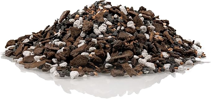Premium Bonsai Soil All Purpose Fast Draining Mix - Pumice Lava Calcined Clay and Pine Bark Potting Pre Mixed Bonsai Plant Soil Mixture by GARDENERA - Made in USA - (3 Quart Bag)