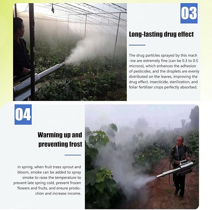 Portable Pulse Jet Thermal FoggerPulse Jet Thermal Fogger Electric Sprayer Aerosol Atomizer for Indoor and Outdoor Agricultural Sprayer180k