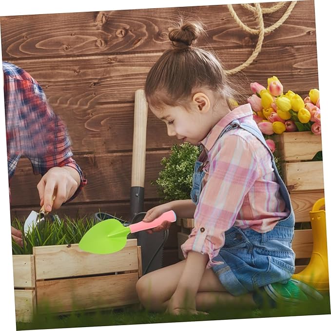 BESPORTBLE 1set Boys and Girls Gardening Tools Set Apron Gloves Rake Shovel Watering Can and Tote Bag Garden Tool Kit for Outdoor Fun and Learning