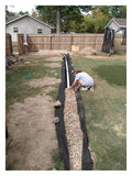 7oz Non-Woven Geotextile Fabric for French Drain-Durable PP Landscape Weed Barrier3ft/6.5ft Wide(1.5mx40m/4.9ftx131.2ft WxL)