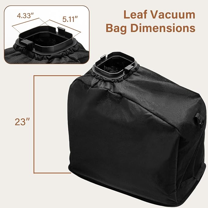Leaf Bag Replacement Compatible with Ryobi Vacuum - RY40405 RY40405VNM 40V Vac Attack Leaf Blower Vacuum Mulcher Replaces for Ryobi Part # 205110001