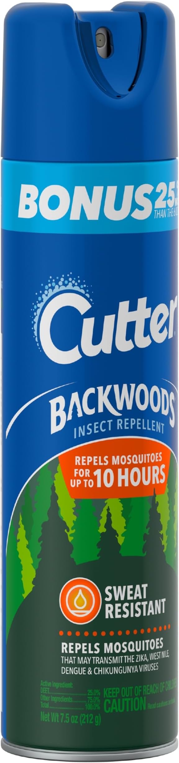 Cutter Insect Repellent Aerosol 7.5 Oz 12 pack