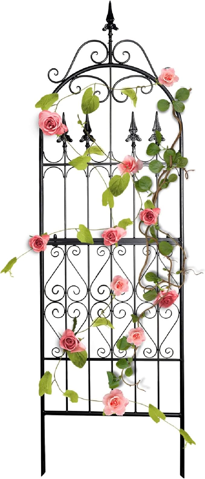 Garden Trellis 70”H x 21.7”W for Climbing Plants - Heavy Duty Garden Trellises Metal Iron Wire Vine Flower Trellis for Rustproof Outdoor Climbing Plants Support
