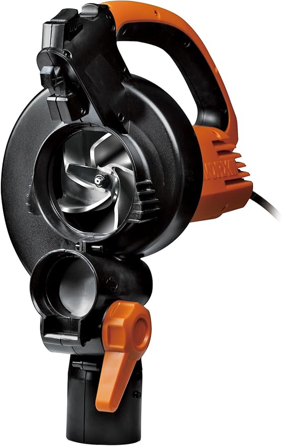 WORX Trivac 3 in 1 Electric Leaf Blower for Lawn Care Leaf Vacuum with 350 CFM &amp 210 MPH Leaf Mulcher with Metal Impeller WG505
