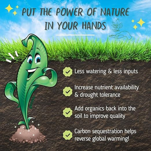 Nature's Wonder Plant &amp Turf Booster 30 oz | Organic Soil Conditioner &amp Root Booster for Plants - Concentrated Liquid Biostimulant with Fulvic Humic Acid for Plants Potting Soil Flowers &am
