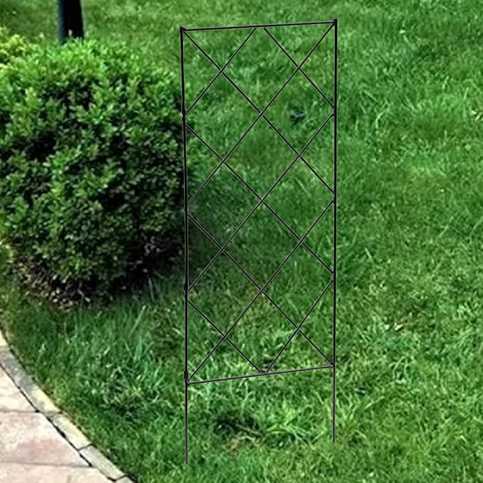 Wire Lattice Diamond Grid Climbing Trellis Garden Climbing Decorative Trellis Panels Fences Flower Support Frame Sturdy Plant Decor Home Gardening Supplies Climbing Frame