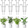 Coomin 23in Taller Plant Trellis for Climbing Plants Indoor Sturdy Houseplant Trellis for Potted Plants with Ties Vine Plant Support for Monstera Pothos Ivy Plant Decor 4P
