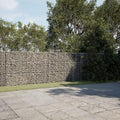 Gabion Basket with Cover 157.5 x 19.7 x 59.1 Galvanized Iron Raised Garden Bed Wire Basket for Outdoor Landscaping Garden Planters Flower Beds Vegetable Garden Bed and Retaining Walls