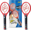 Zap It Electric Fly Swatter Racket &amp Mosquito Zapper Racket - Rechargeable Bug Zapper Racket - Fly Zapper Racket - Zapper Fly Swatter - Handheld Bug Zapper - 4000 Volt USB Charging Cable 2 Pack