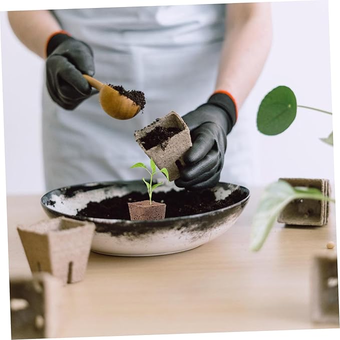 Mipcase 120pcs Hydroponic Starter Blocks Soilless Plant Propagation Cubes for Healthy Root Growth Compression Nature Convenient for Gardening and Planting Activities