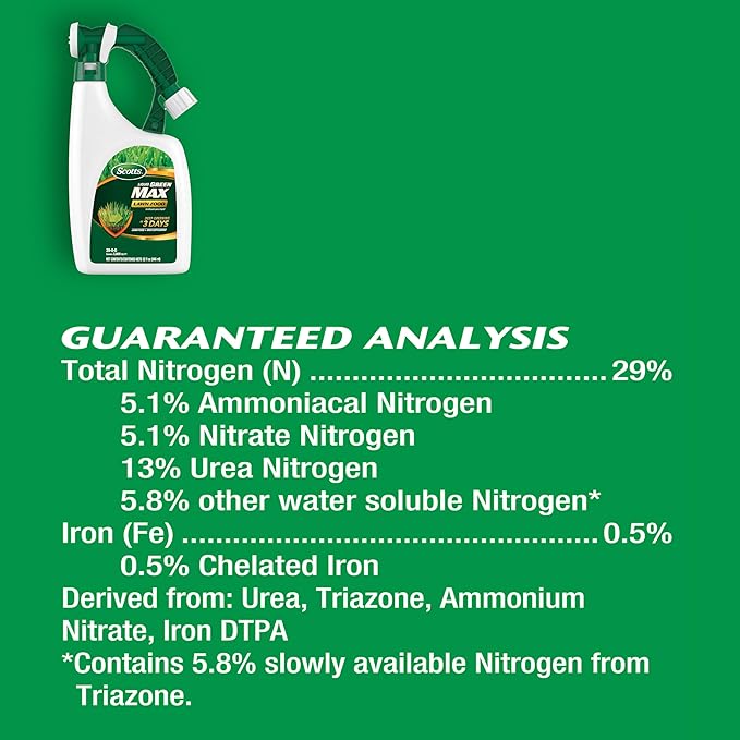 Scotts Liquid Lawn Care Bundle with Turf Builder Lawn Food Turf Builder with Plus 2 Weed Control and Green Max Lawn Food