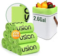 GreFusion Compostable Trash Bags Small 2.6 Gallon 270 Count 0.72 Mils Thick Eco Friendly ASTM D6400 &amp BPI Certified Composts Food Scraps No Leaks