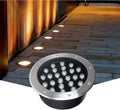 Embedded Round LED Well Lights IP67 Waterproof Landscape Lighting Spotlight for Driveway Deck Step Yard Garden
