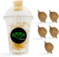 Chinese Praying Mantis Ootheca Egg Case with Hatching Habitat Transparent Cup - Five Egg Case - Beneficial for Stem Education and Gardening Egg Case Produces Approximately up to 400 Baby Nymphs