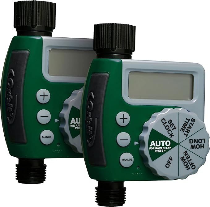 Orbit 62067 1-Outlet Programmable Digital Hose Watering Timer 2-Pack