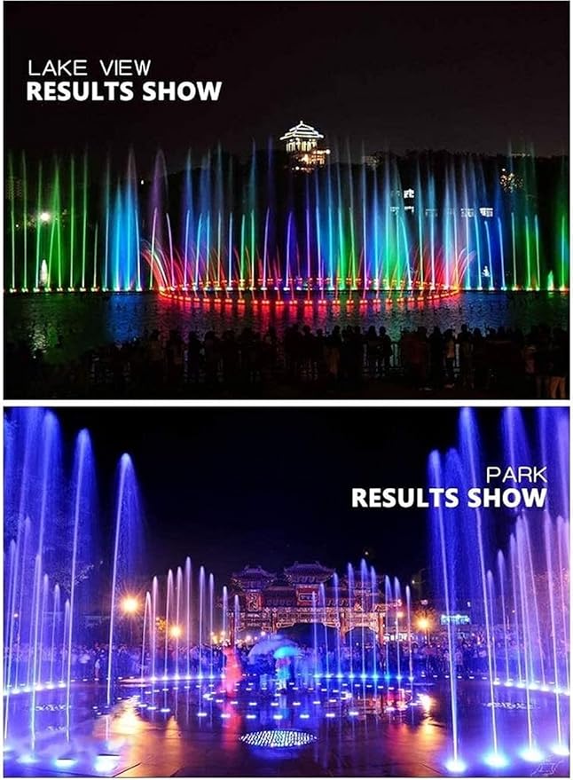 Colorful Changing Pool Lamp LED Underwater Light Landscape Spotlight Ring Buried Lamp Underwater Lights Fountain Light 6W/9W/12W/18W (Color : Warm White Light Size : 6W)