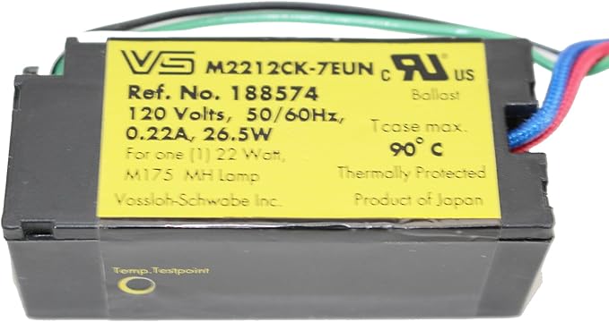 Vossloh-Schwabe M2212CK-7EUN Electronic MH Ballast 22W M175 Metal Halide 120V