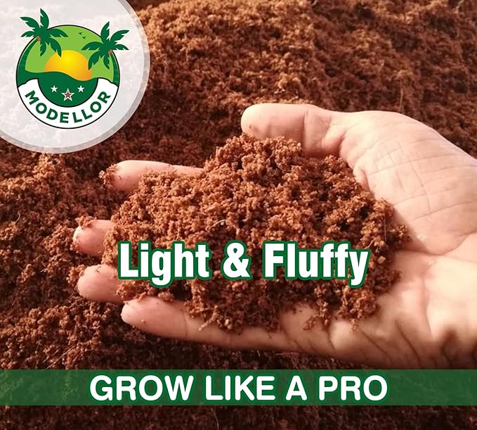 MODELLOR (10 lb) Premium Super Washed Coco Coir Brick High Yield 18 to 20 gallons Seed Starter Organic pH Balanced Gardening Indoor Outdoor use