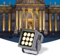 Led Flood Light Outdoor Spotlights Landscape Lamp IP65 Waterproof 180° Rotation LED Spot Light Low Voltage AC/DC24V for Garden Wall Advertising Signs Lawn Lights(Blue12W-DC24V)