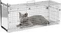 32 Inch Animal Trap CageFolding Live Animal Trap Cage for Stray CatsRaccoonsArmadillos and Rabbits