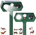 Sonic Fortress Pro Deer Repellent Devices Racoon Repellent Outdoor Squirrel Fortress Pro IP65 Animal Repeller Cat Deterrent with Motion Sensor&amp Light to Scare Bear Rabbit Skunk for Garden Yard(2)
