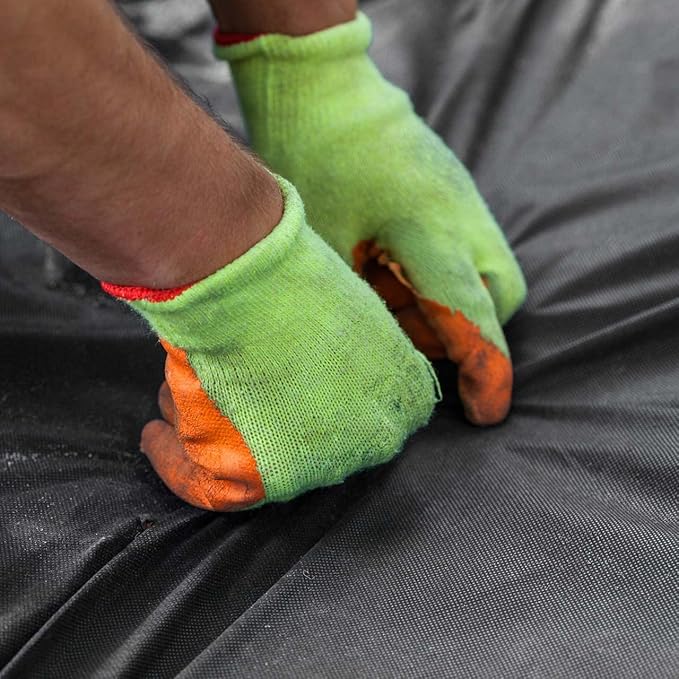 Harrier Weed Control Fabric Membrane - 50gsm/100gsm - Heavy Duty (13ft x 164ft Non-Woven (50gsm) with Pegs)