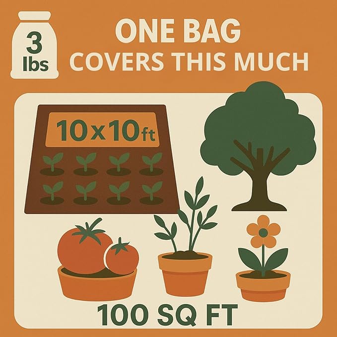 Organic Soil for Vegetable Garden Turbo Soil Bio-Blend Superior Organic Soil Amendment (3 lbs)
