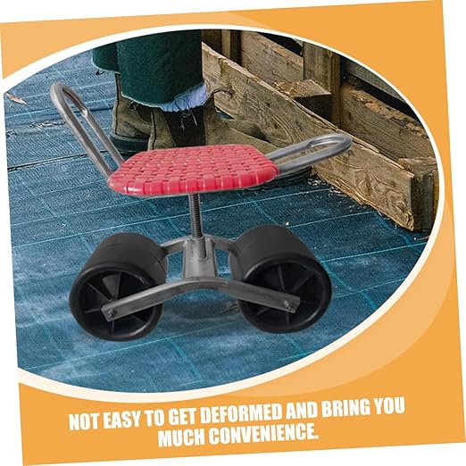 BESPORTBLE 2pcs Rolling Garden Stool Wheels Portable Gardening Seat for Outdoor Activities for Camping Fishing and Gardening Tasks Wheels