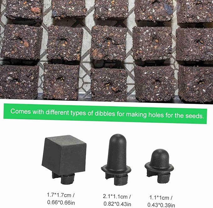 Soil Blocker 2 Inch Soil Block Maker Handheld Soil Blocking Tool for Garden Prep Seed Starting Grow Seedling (Soil Blocker only #91)