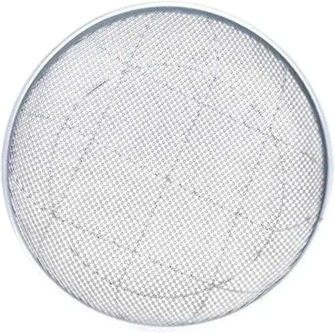 Generic Soil Sieve Gardening Sifter Sturdy Multipurpose Hand Tool Metal Garden Mesh Sieve Rock Sifter for Gravel Bonsai Filtration 2mm Hole