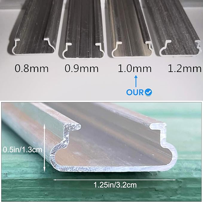 20-Pack Greenhouse Wiggle Wire &amp Lock Channel Kit (6.6ft) - PVC-Coated Spring Wire with Aluminum Track for Plastic Film Garden Greenhouse Repair Hardware &amp Insulation Accessories