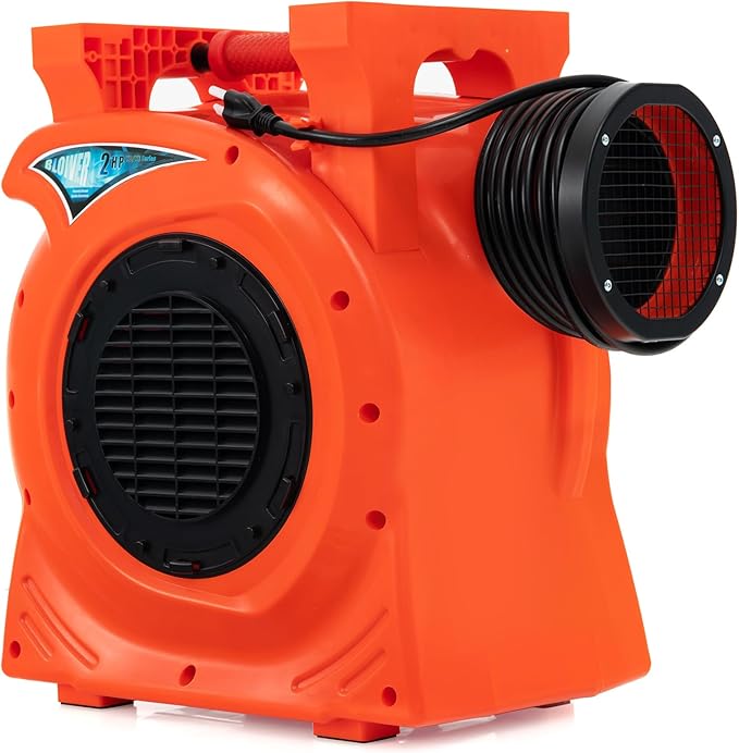 Costzon Commercial Air Blower 2HP/1500W Bounce House Blower Pump Fan Inflatable Bouncer Blower with Integrated Handle Air Blower for Inflatables Perfect for Bounce Castle Holiday Decorations