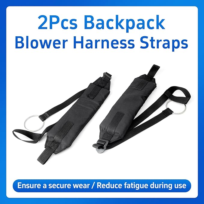 2Pcs 4244-710-9005 Blower Harness Straps Compatible with STIHL Backpack Leaf Blowers BR350 BR430 BR450 SR430 SR450 Left and Right Shoulder Strap Replace 4244 710 9005 42447109005 Black
