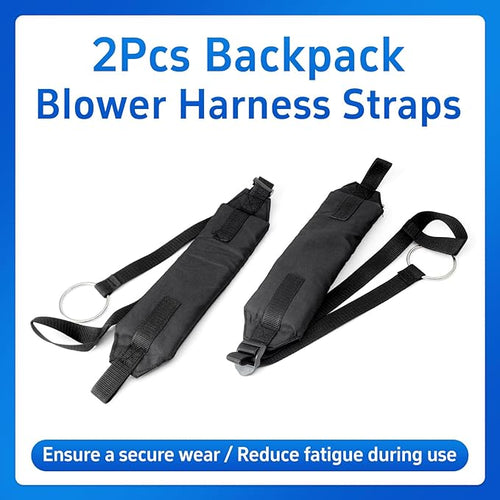 2Pcs 4244-710-9005 Blower Harness Straps Compatible with STIHL Backpack Leaf Blowers BR350 BR430 BR450 SR430 SR450 Left and Right Shoulder Strap Replace 4244 710 9005 42447109005 Black