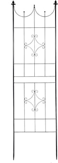 OUTOUR Larger Garden Trellis Plant Support Wire Lattice Grid Panel Stake Fence 70x20 for Climbing Plants Potted Vines Vegetables Vining Flowers Ivy Roses Clematis Lawn Backyard Patio Black