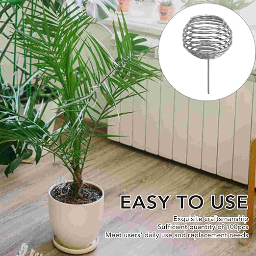 100pcs Fertilizer Baskets Stainless Steel Fertilizer Mesh Basket Bonsai Fertilizer Box Small Size Fertilizer Orchid Basket Fertilizer Mesh Basket for Home Garden Yard Farm