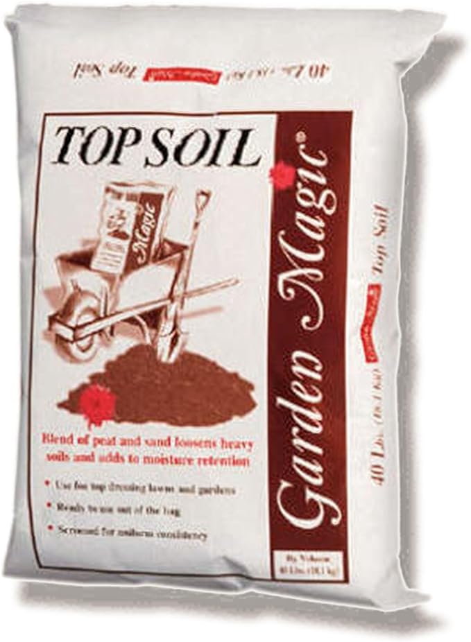 Michigan Peat 4 Pack Garden Magic Indoor and Outdoor Organic Planting Potting Topsoil Mix Blend with Moisture Retention 40-Pound Bag