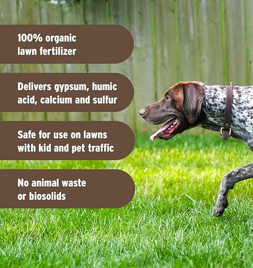 Soil Saver 100% Organic Gypsum and Humic Acid Soil Amendment 30 lb Bag Covers 5000 sq ft…