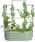 Vego Garden Modular Wall Trellis System Triple Section 4.0' Long for 2.0' x 4.0' Garden Beds