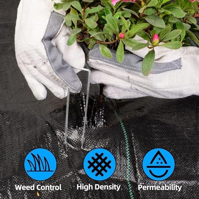 3FT x 300FT Weed Barrier Landscape Fabric 3.2oz Premium Heavy Duty Garden Cloth Ground Cover for Gardening Farming